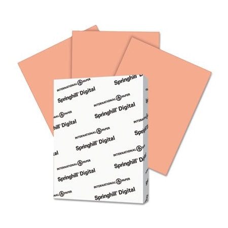 International Paper Springhill, DIGITAL INDEX COLOR CARD STOCK, 90LB, 8.5 X 11, SALMON, 250PK 085100